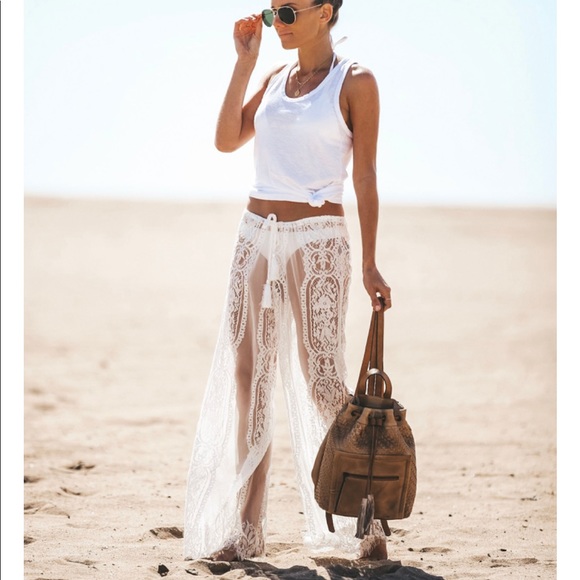 FREJA Boho Lace Beach Pants - Picture 8 of 8
